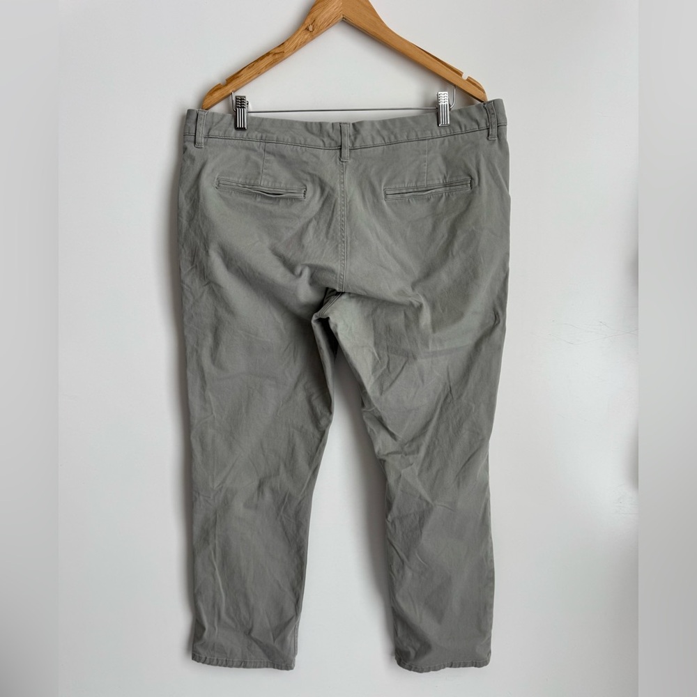 Hawker Rye Gray Blue Dress Pant Chino 38 x 30 Cotton Business straight leg relax - Picture 5 of 6